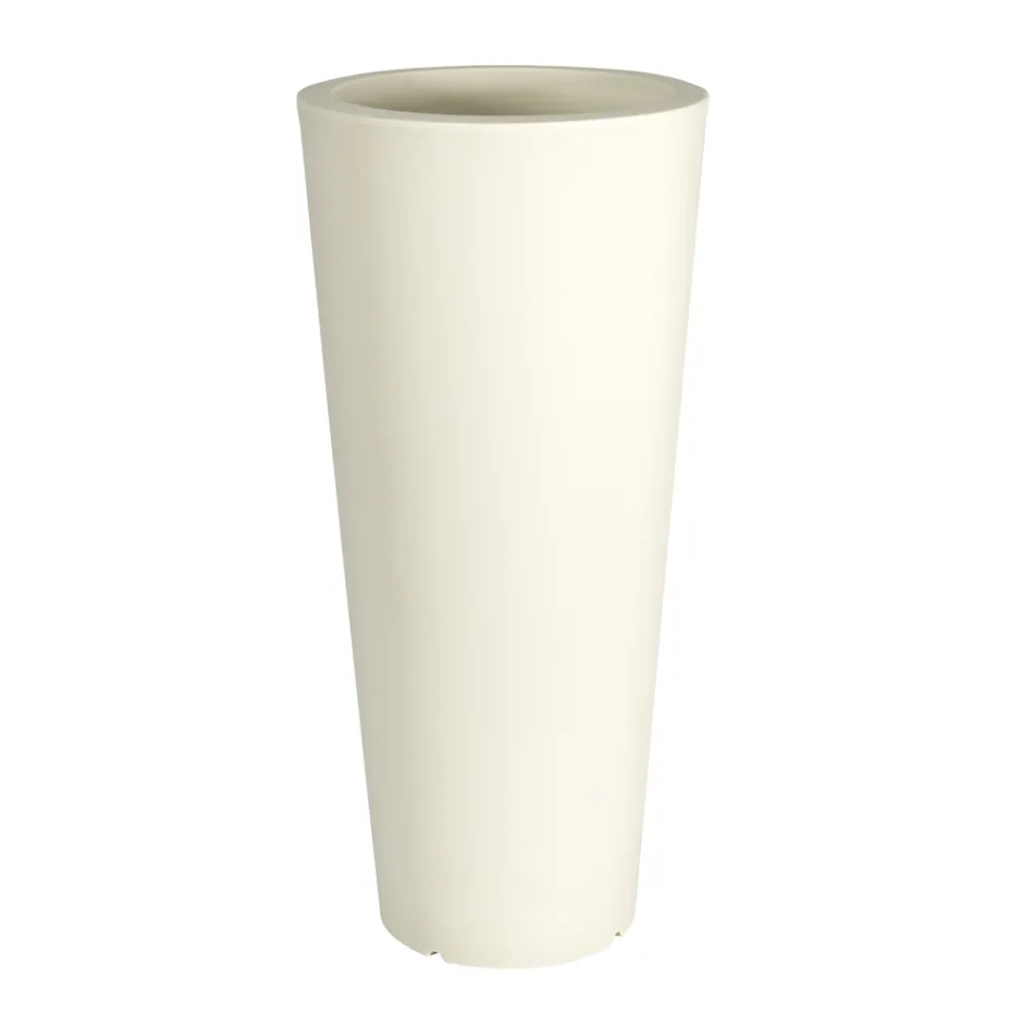 Round Fluo Colored Garden Vase with Light Made in Italy - Avanas Viadurini