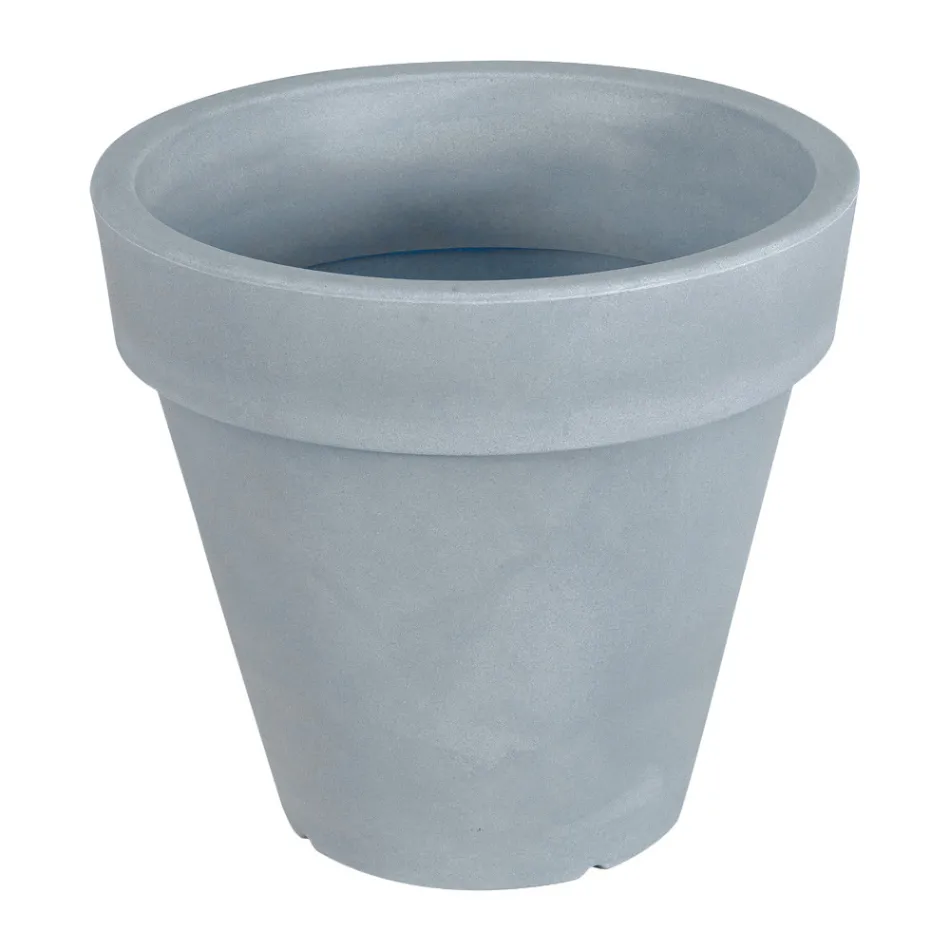 Round Colored Garden Vase or with Lighting Made in Italy - Avanas Viadurini