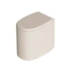 Floor-standing ceramic toilet bowl in various colors, made in Italy - Girl Viadurini