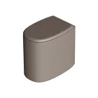 Floor-standing ceramic toilet bowl in various colors, made in Italy - Girl Viadurini