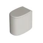 Floor-standing ceramic toilet bowl in various colors, made in Italy - Girl Viadurini