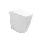Oleander Ceramic Toilet with Slide-Out Flush and Soft-Close Seat Viadurini