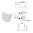 Oleander Ceramic Toilet with Slide-Out Flush and Soft-Close Seat Viadurini