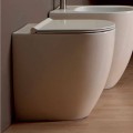 Modern design white ceramic toilet vase Shine Square H50 Rimless