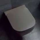 Modern Suspended WC in White Ceramic or Colored Trabia Viadurini