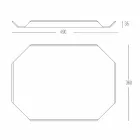 Kitchen Tray Cutting Board in White Corian Elegant Rectangular Design - Ivanova Viadurini