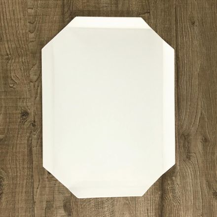 Kitchen Tray or Cutting Board in White Corian Made in Italy Design - Ivanova Viadurini