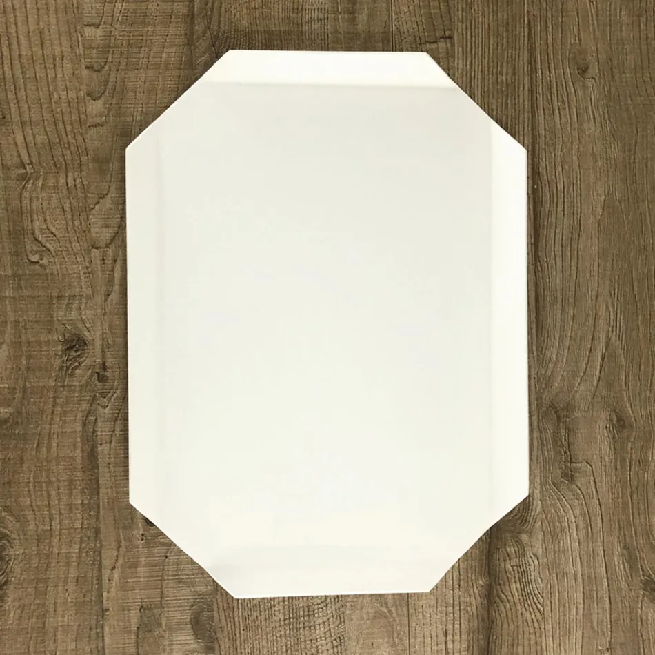 Kitchen Tray or Cutting Board in White Corian Made in Italy Design - Ivanova Viadurini