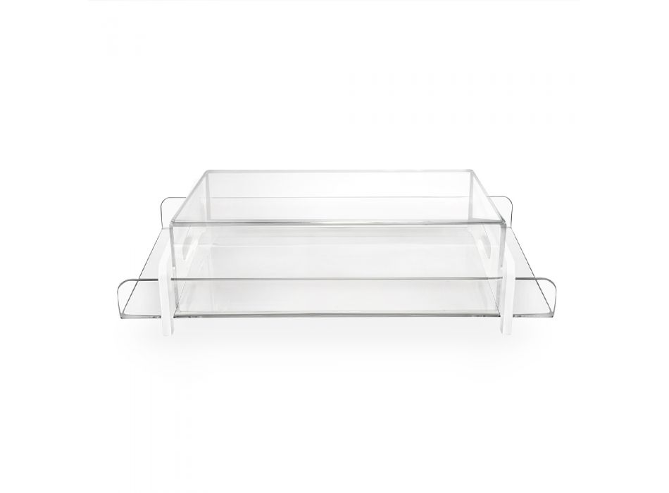 Transparent Plexiglass Tray Original Italian Design 3 Sizes - Faucio Viadurini