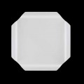 Square Kitchen Tray in White Corian with Corners Made in Italy - Ivanova