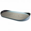 Modern Rectangular Tray in Real Wood Made in Italy - Stan
