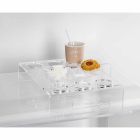 Raised Tray in Transparent Plexiglass 6 or 8 Coffee Design 2 Pieces - Cracco Viadurini