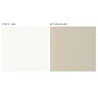 Living Room Showcase with 1 Door in White and Canaletto Finish Made in Italy - Gerd Viadurini