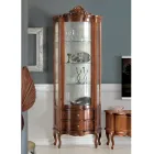 Living Room Display Cabinet 1 Door and 2 Wooden Drawers Made in Italy - Leonor Viadurini