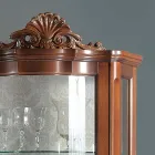 Living Room Display Cabinet 1 Door and 2 Wooden Drawers Made in Italy - Leonor Viadurini