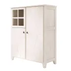 Living Room Showcase Structure in Solid Fir Wood Made in Italy - Pascual Viadurini