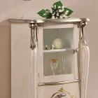 Living Room Showcase with 1 Glass Door and 3 Drawers Made in Italy - London Viadurini