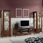 High display cabinet with 3 shelves and 1 glass door Made in Italy - Nikka Viadurini