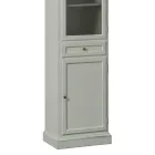 Display cabinet with 1 glass door, 1 drawer and 1 wooden door Made in Italy - Camene Viadurini