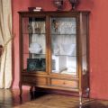 Bassano Francia wooden display cabinet with 2 drawers and 2 doors Made in Italy - Dilga