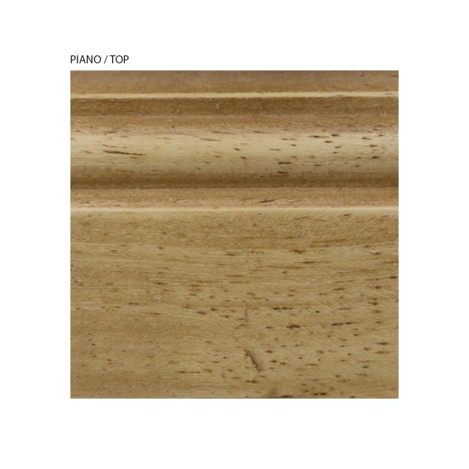 Wooden display cabinet with 1 drawer, 2 doors and 2 shelves Made in Italy - Nanna Viadurini