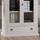 Wooden display cabinet with 1 drawer, 2 doors and 2 shelves Made in Italy - Nanna Viadurini
