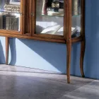 Showcase in Solid Toulipier Wood Made in Italy - Chantico Viadurini