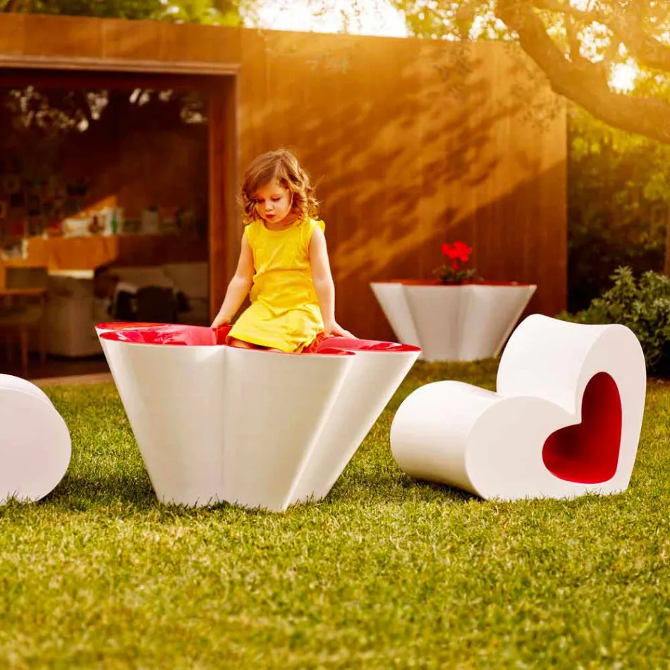 Vondom Agatha planter of modern outdoor colored polyethylene design Viadurini