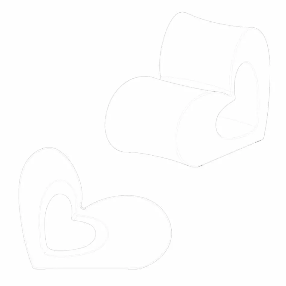 Vondom Agatha modern design outdoor armchair in colored polyethylene Viadurini