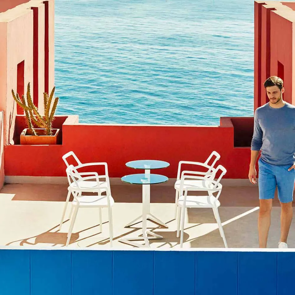 Vondom Delta modern design polypropylene garden chair Viadurini