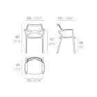 Vondom Delta modern design polypropylene garden chair Viadurini