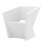 Vondom Faz white lacquered garden armchair with modern design Viadurini