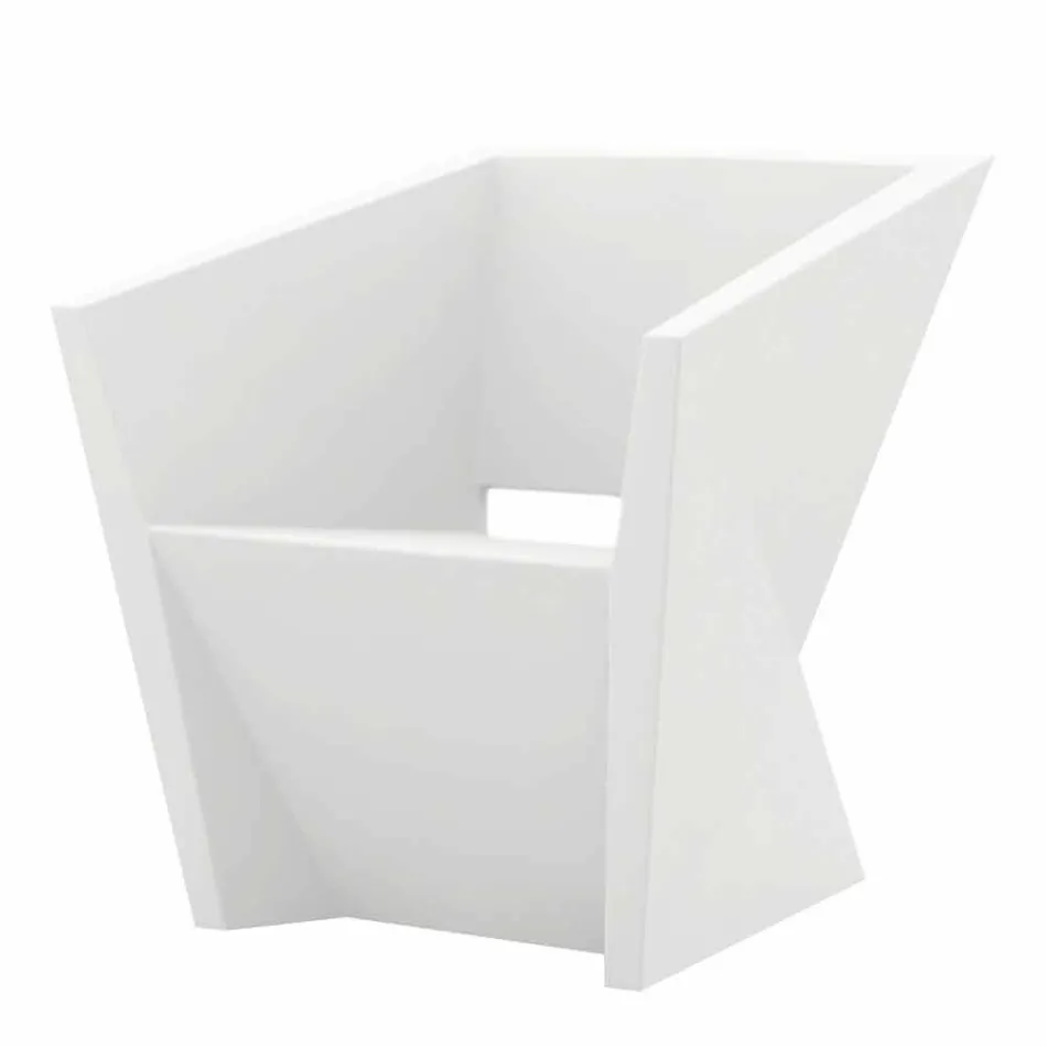 Vondom Faz white lacquered garden armchair with modern design Viadurini