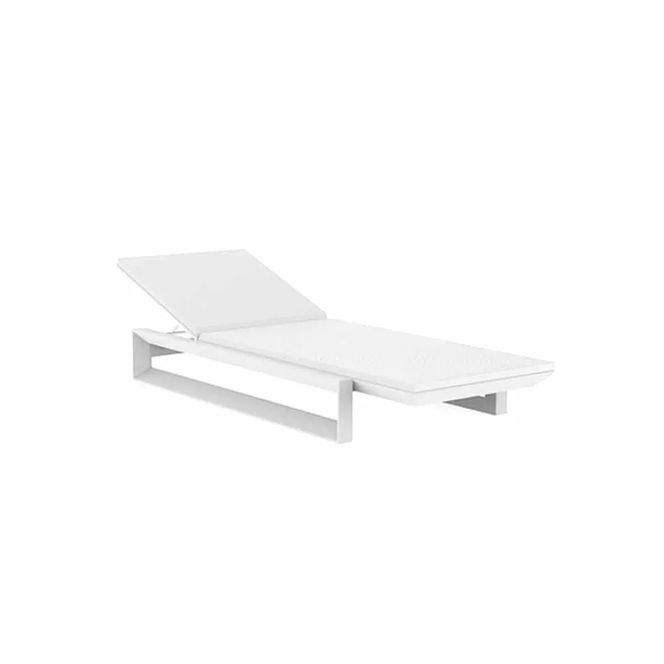 Vondom Frame design garden bed in white polyethylene Viadurini