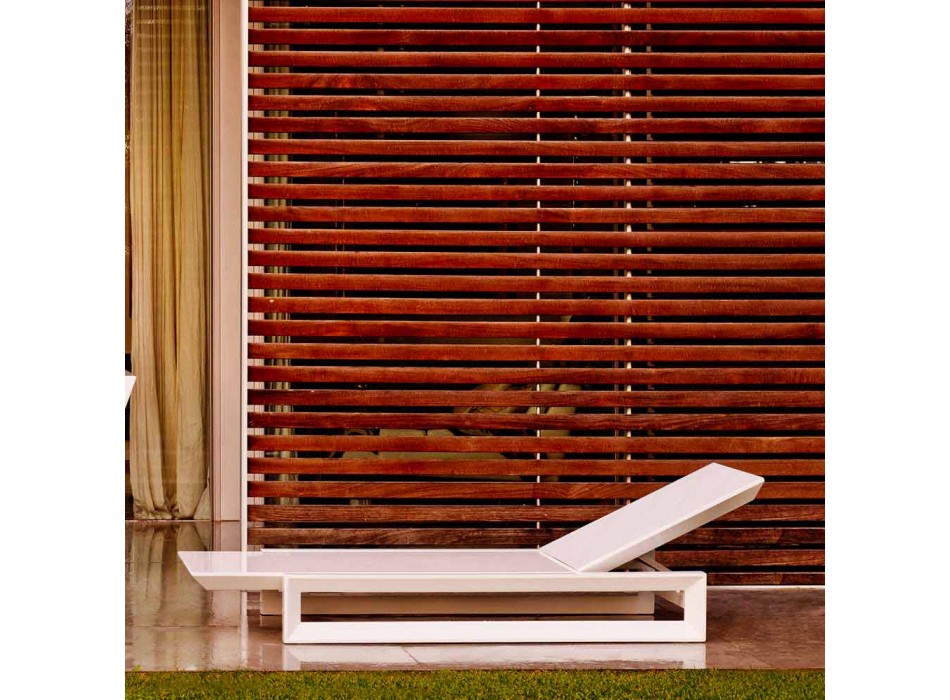 Vondom Frame design garden bed in white polyethylene Viadurini