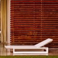 Vondom Frame sun lounger in white polyethylene, contemporary design
