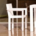 Vondom Frame garden chair with armrests in polyethylene, modern design, 2 pieces