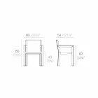 Vondom Frame outdoor chair with armrests of modern design Viadurini