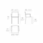 Vondom Quartz chair with armrests of modern design Viadurini