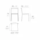 Vondom Quartz stackable garden chair with modern design Viadurini