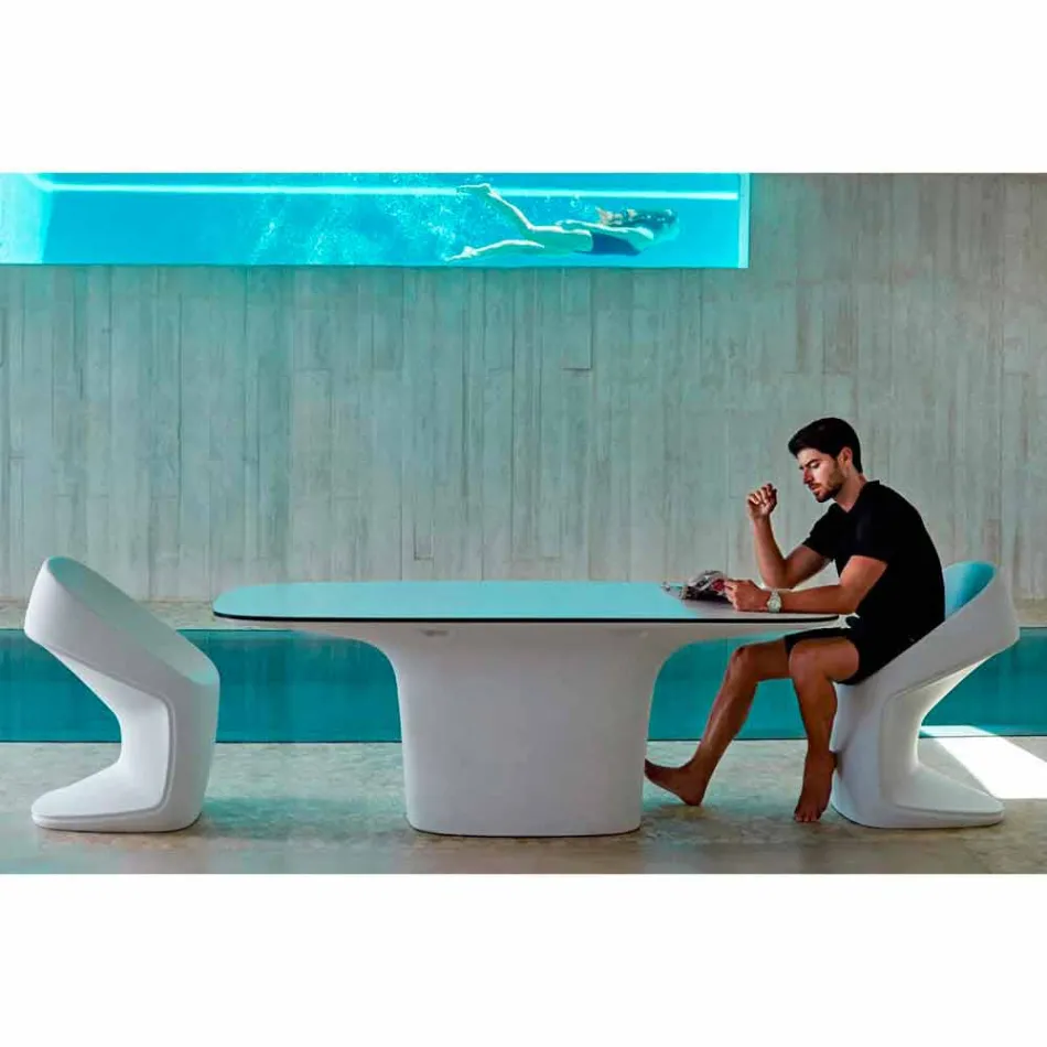 Vondom Ufo garden chair in modern white design Viadurini