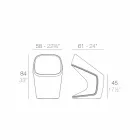 Vondom Ufo garden chair in modern white design Viadurini