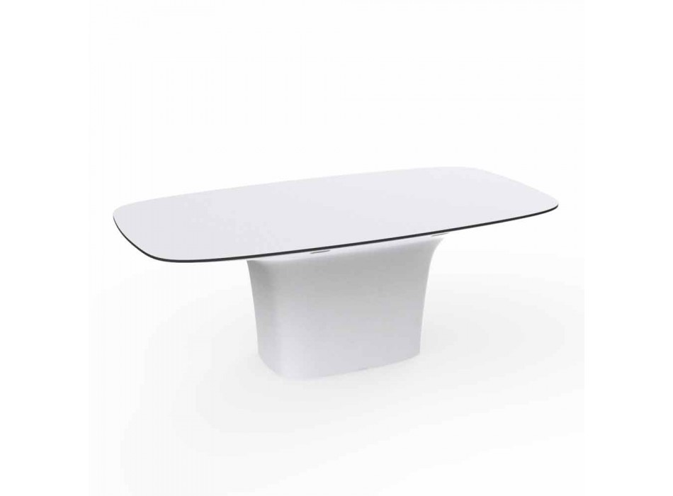 Vondom Ufo white design outdoor table L200xP100 cm Viadurini
