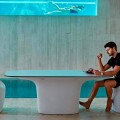 Vondom Ufo outdoor dining table, modern design 200x100 cm