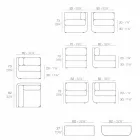 Vondom Ulm composition taupe design garden lounge Viadurini