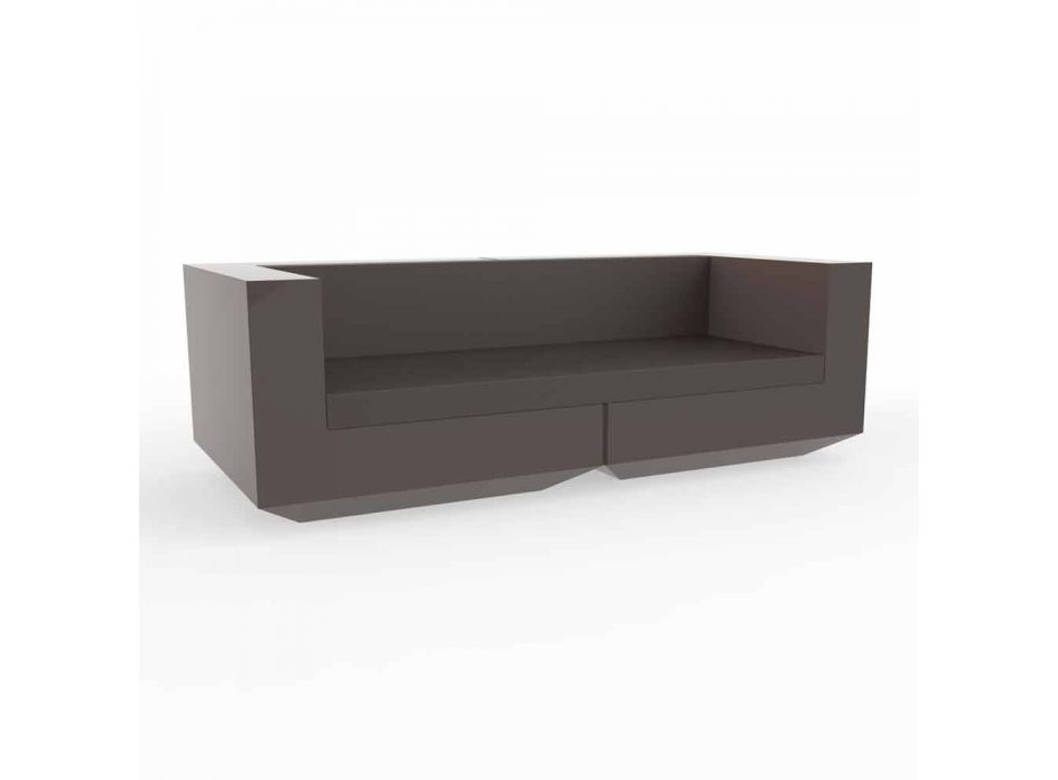 Vondom Vela L220cm garden sofa in bronze lacquered design Viadurini