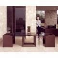 Vondom Vela modern outdoor armchair, bronze finish