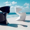 Vondom Wing modern outdoor armchair made of polyethylene, 50x56xH74 cm